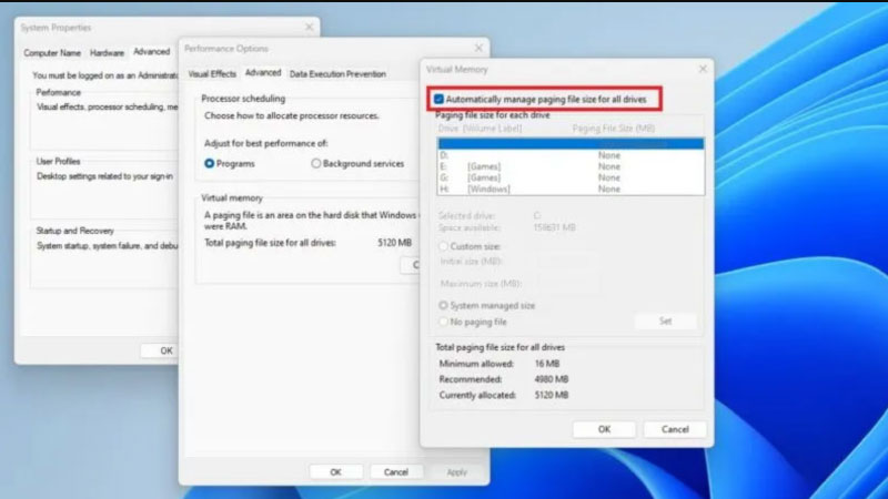 lỗi full disk 4