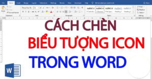 cách chèn icon vào word