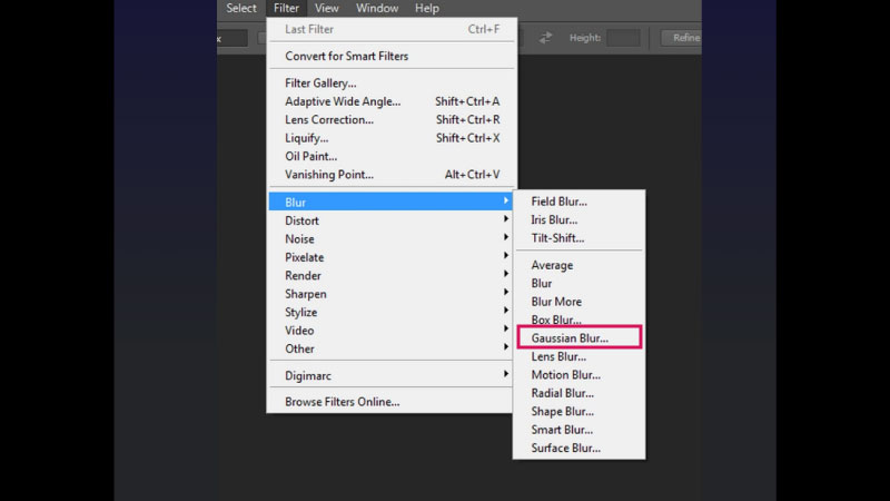 cách làm mờ ảnh trong photoshop 2