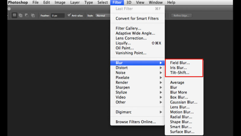 cách làm mờ ảnh trong photoshop 4