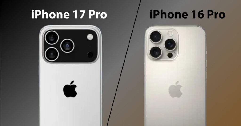 so sánh iphone 17 pro và 16 pro