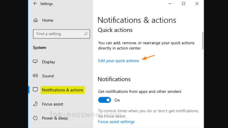 tắt thông báo win 10 2