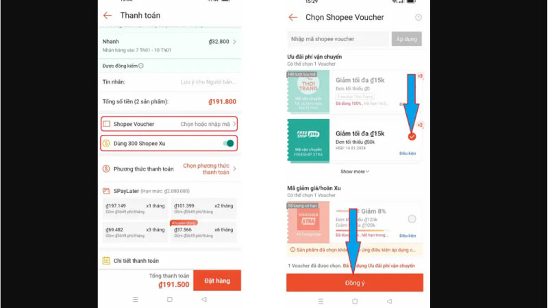 cách đặt hàng trên shopee 3