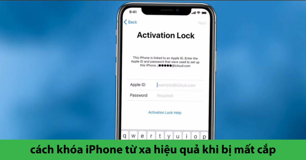 cách khóa icloud