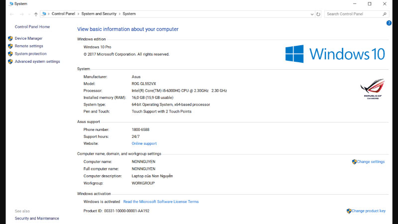 cách xem cấu hình máy win 10 3