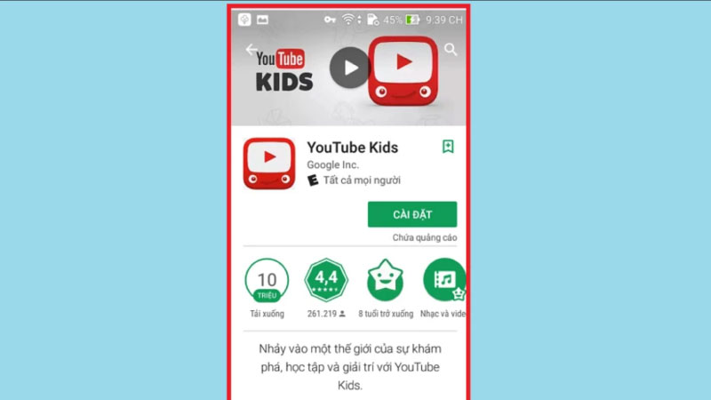 cài đặt youtube 2