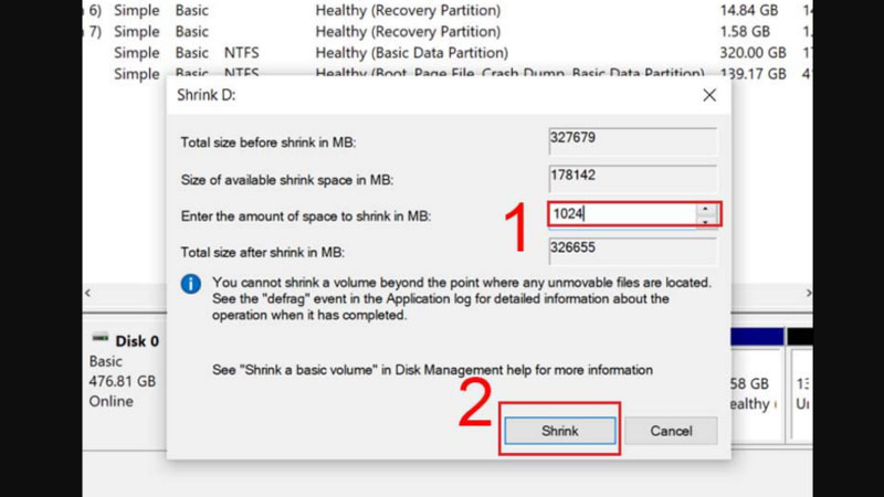 chia lại ổ cứng win 10 3