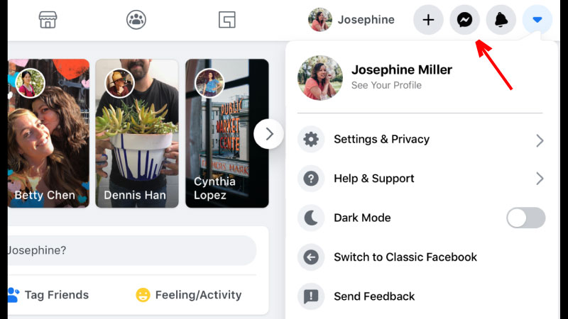 đăng nhập messenger 2