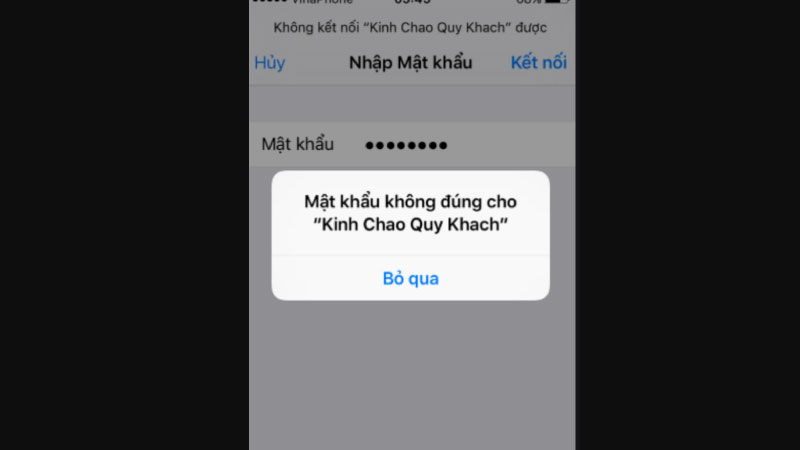 điện thoại không kết nối được wifi 2