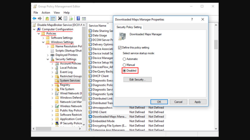 tắt các service không cần thiết trong win 10 5
