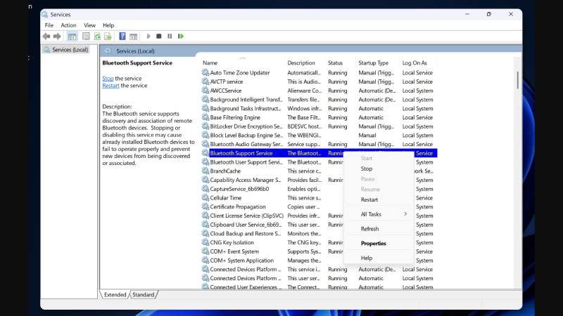tắt các service không cần thiết trong win 10 6
