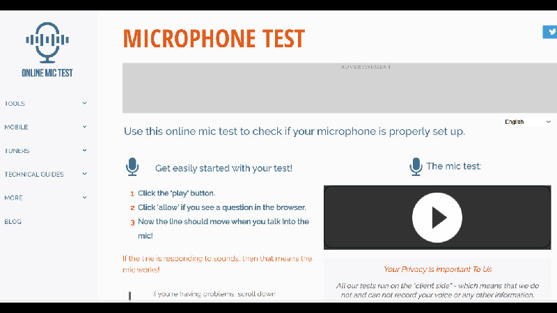 test mic win 10 1