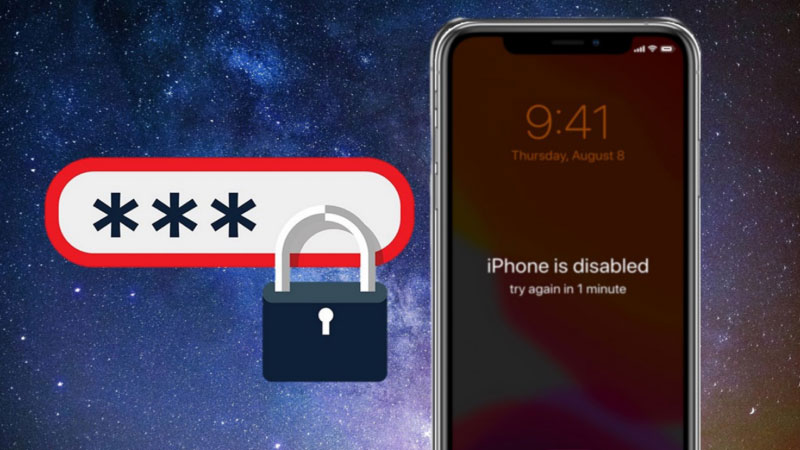 iphone bị vô hiệu hoá sau 15 phút 1