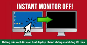 cách tắt màn hình laptop