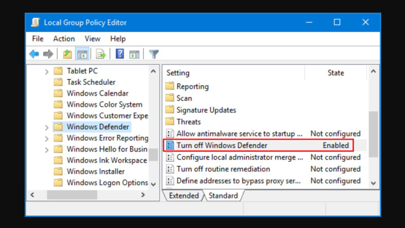 cách tắt phần mềm diệt virus 2