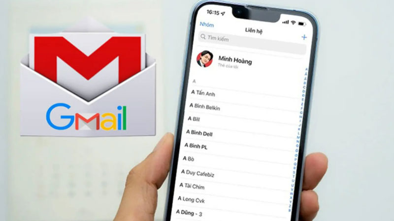 đồng bộ danh bạ lên gmail 1