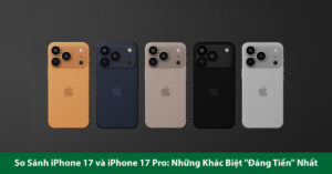 so sánh iphone 17 và 17 pro