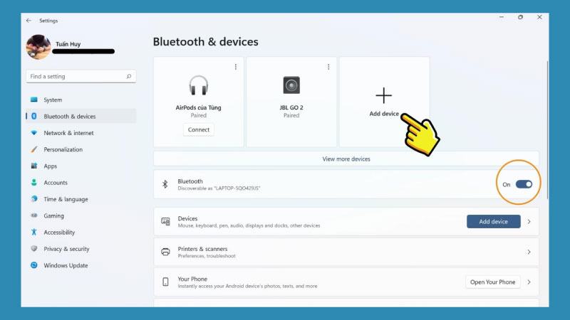 Cách kết nối tai nghe Bluetooth 4
