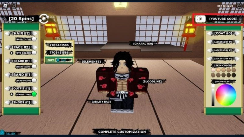code shindo 1