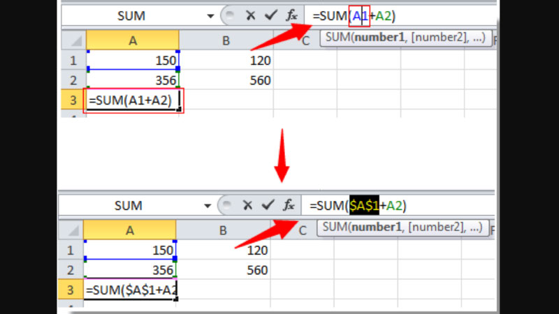 copy công thức trong excel 2