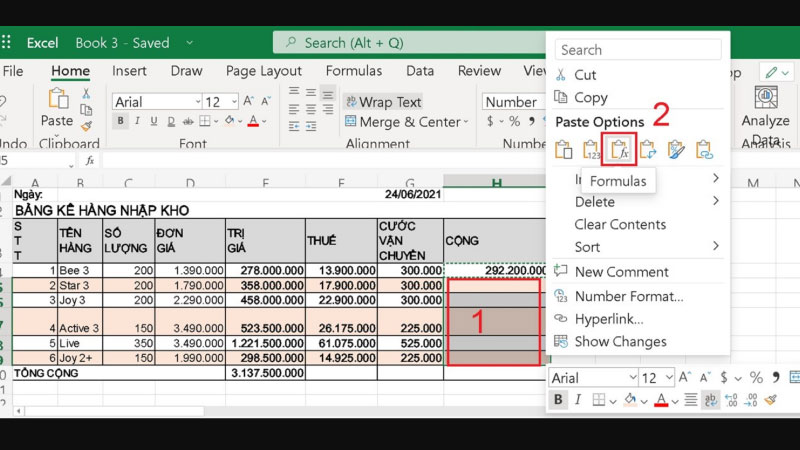 copy công thức trong excel 3
