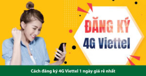 đăng ký 4g viettel 1 ngày