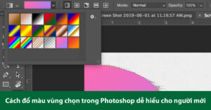 đổ màu trong photoshop