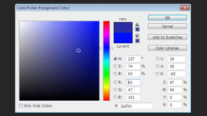 đổ màu trong photoshop 2