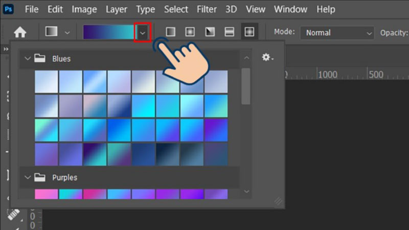 đổ màu trong photoshop 1