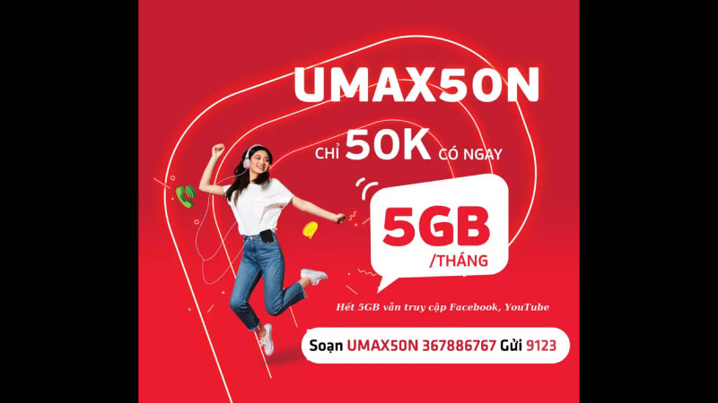 gói cước viettel 50k tháng 2
