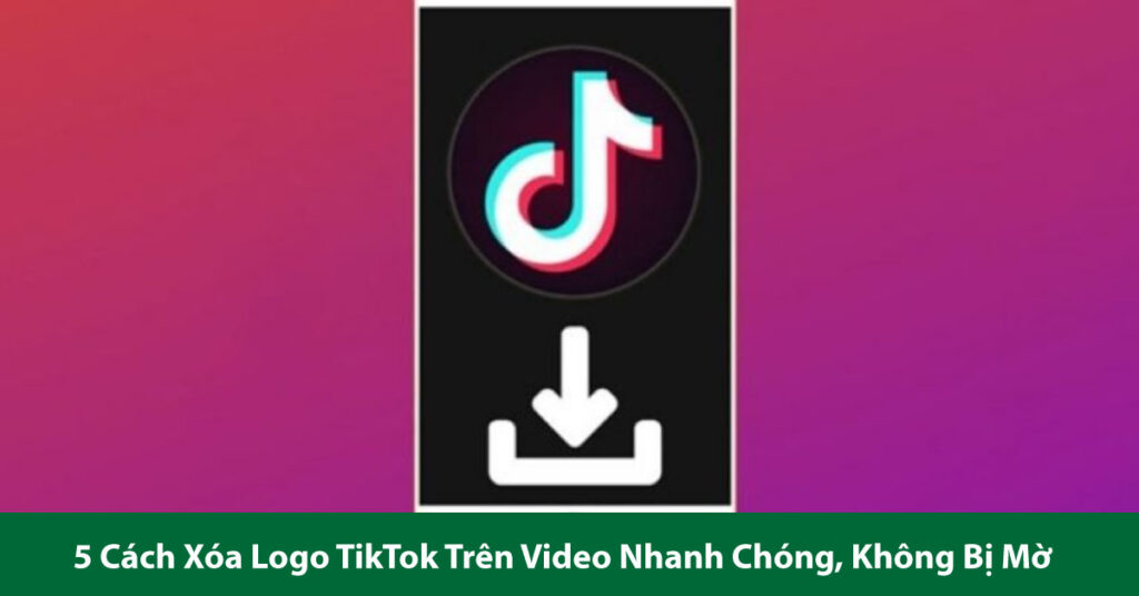 xóa logo tiktok