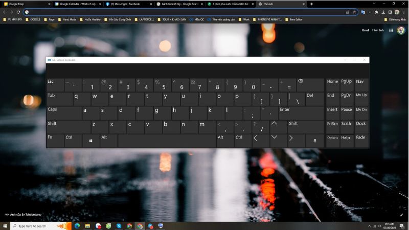 bật bàn phím ảo win 10