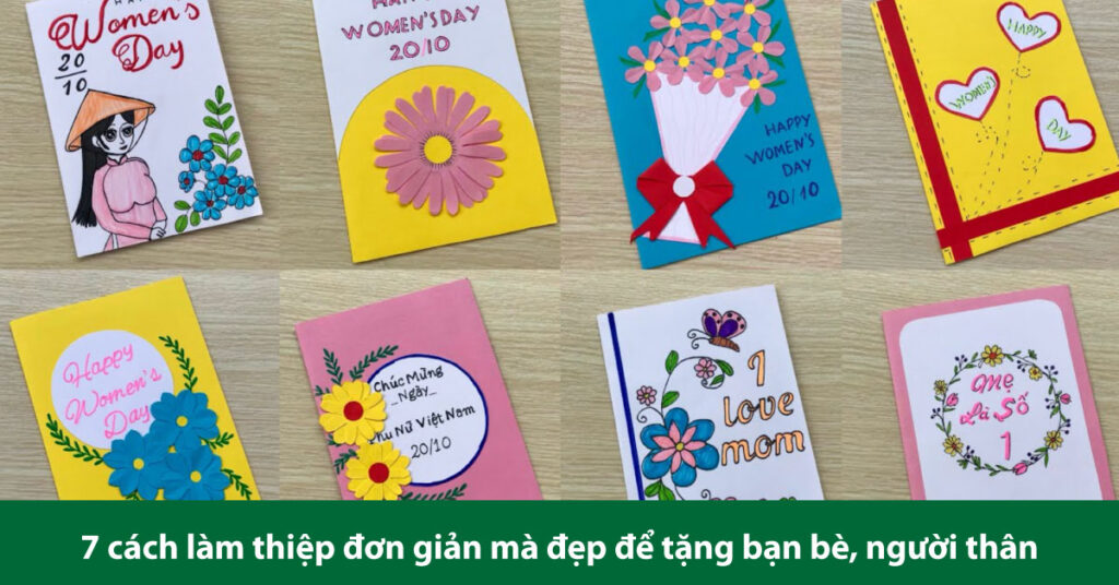 cách làm thiệp đơn giản mà đẹp