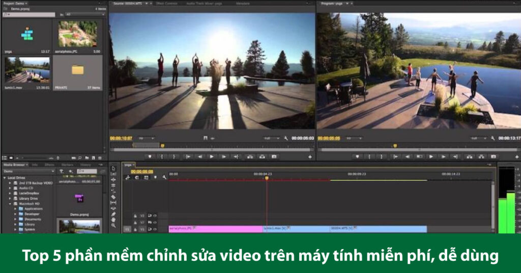 chỉnh sửa video trên máy tính