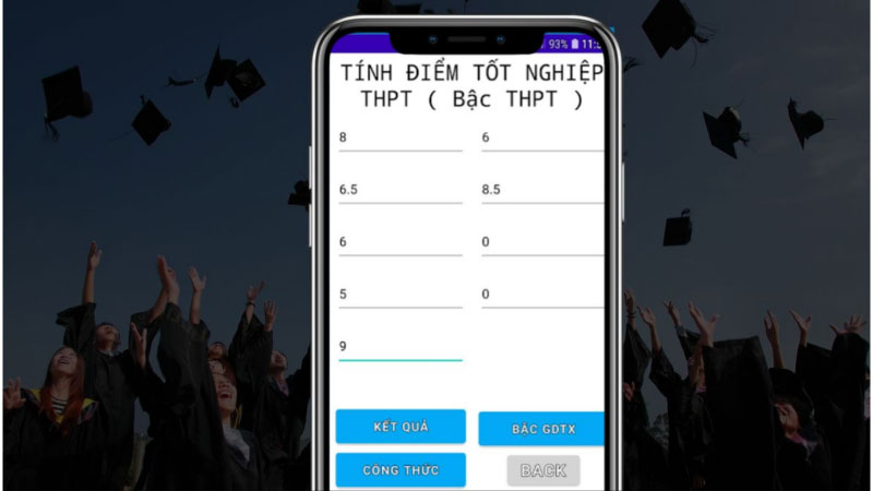 công cụ tính điểm tốt nghiệp 3