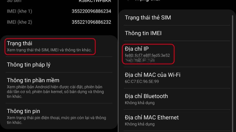 kiểm tra ip