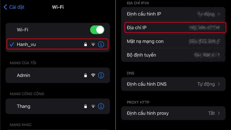 kiểm tra ip