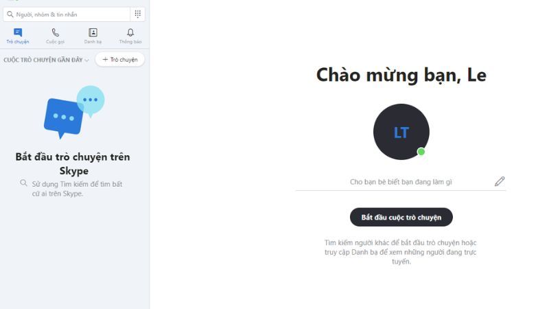 skype web đăng nhập