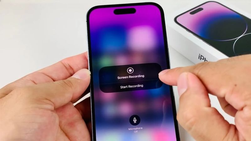 quay màn hình iphone