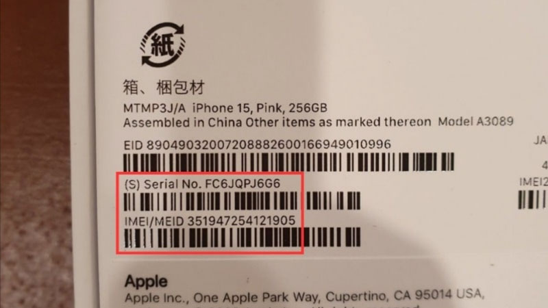 check imei iphone