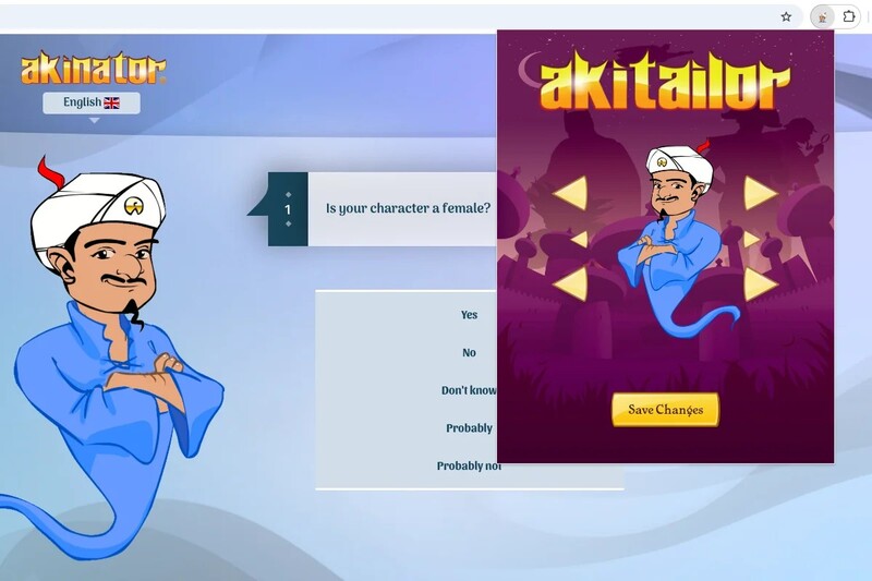 Đa dạng phiên bản akinator