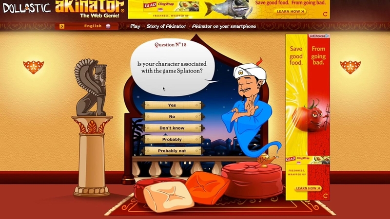 Chế độ akinator chơi đa dạng