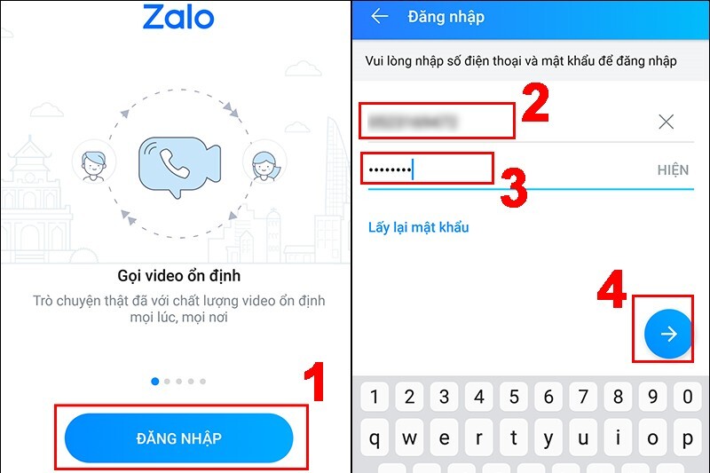 Đăng nhập với mật khẩu.
