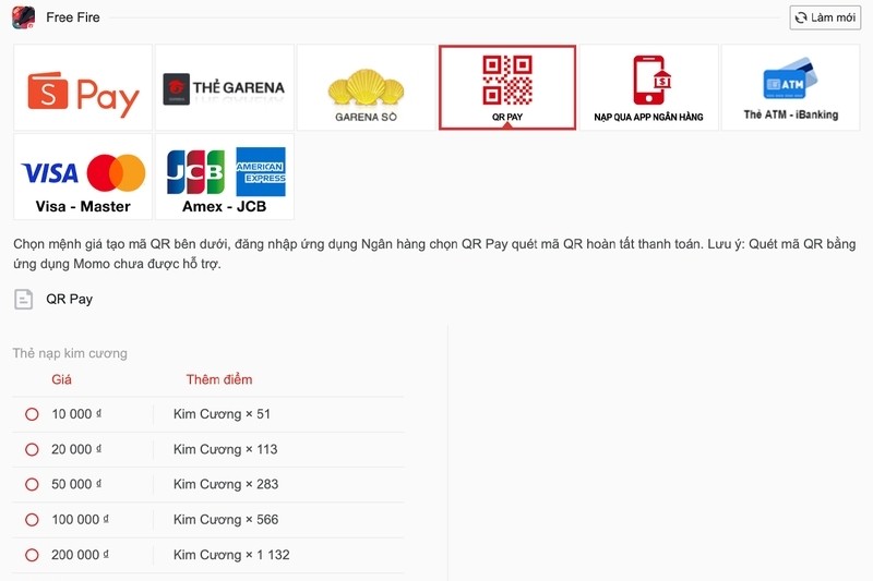 Hướng Dẫn Các Cách Nạp FF Chi Tiết Nhất