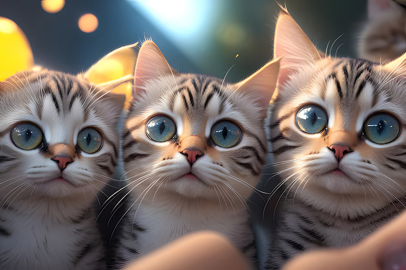 Ảnh mèo AI khởi tạo.