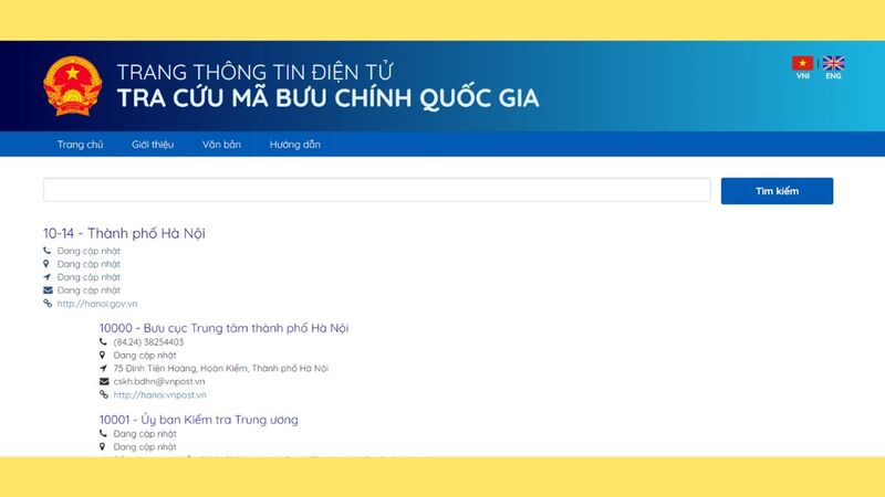 Tra cứu tại trang thông tin điện tử
