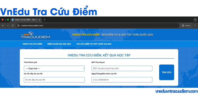 Tìm kiếm thông tin học sinh