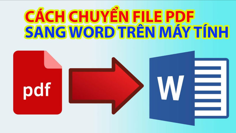 cách chuyển file pdf sang word