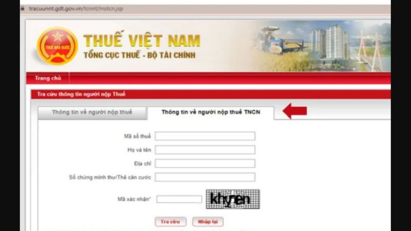 cách tra mã số thuế cá nhân