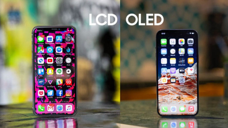 so sánh màn hình oled và lcd trên iphone